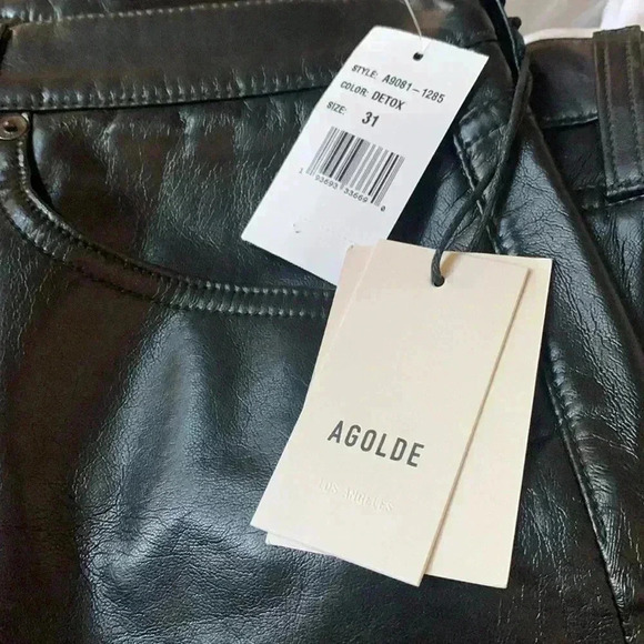 Agolde Recycled Leather Liv Mini Skirt - Picture 4 of 4